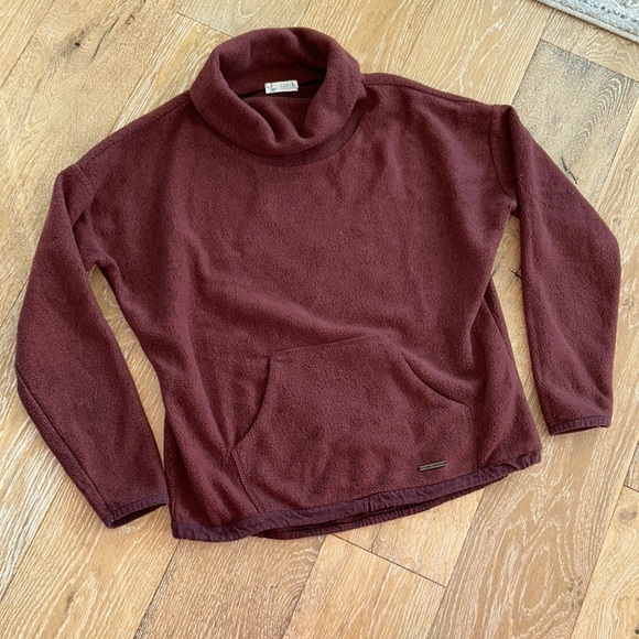 Carve Designs Maroon Rowayton Cowl Neck Pullover - Picture 2 of 8